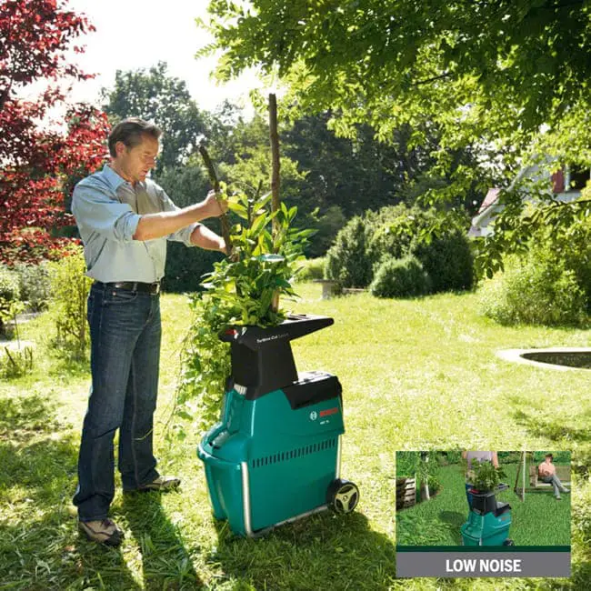 Imagen descriptiva de biotrituradoras eléctricas en el jardín